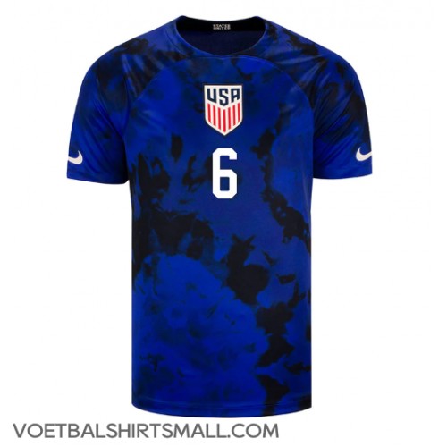 Verenigde Staten Yunus Musah #6 Voetbalkleding Uitshirt WK 2022 Korte Mouwen
